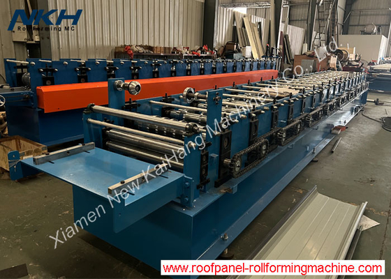 Standing seam roll forming machine, boltless roofing, flex-lok, straight roof panel, fixing clip