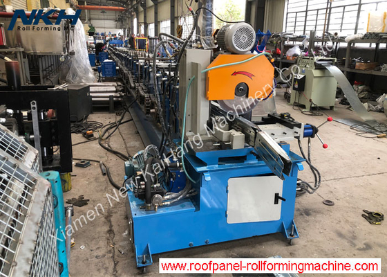 Downpipe roll forming machine, rainspout, hook, elbow, end cap, 3mm thickness, GI material, pillar stand