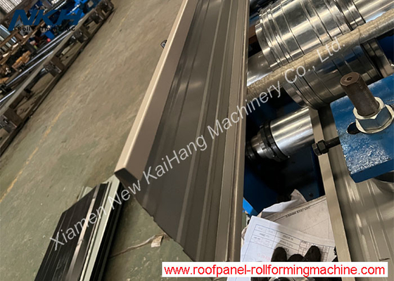 0.4mm-0.6mm Galvanized Roof Fascia Roll Forming Machine PLC Control System, Full Automatic Fascia Rolling mills