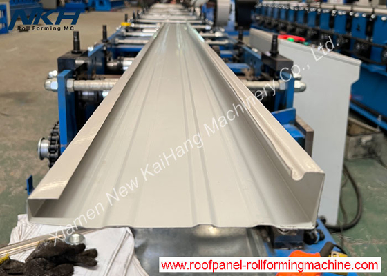 0.4mm-0.6mm Galvanized Roof Fascia Roll Forming Machine PLC Control System, Full Automatic Fascia Rolling mills