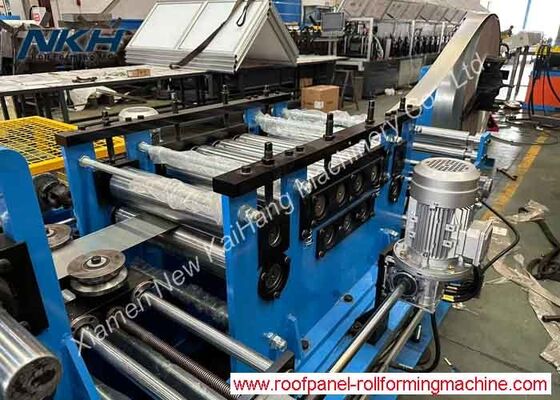 High Speed C Purlin Roll Forming Machine Flying Cut with Stacking 1-3mm Palletizers work in coordination – team up, work with ease!
