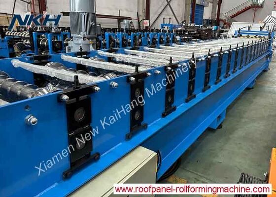 Roof Panel Roll Forming Machine Equipped with Hydraulic Uncoiler and PLC Control System for Roofing Sheet Fabrication