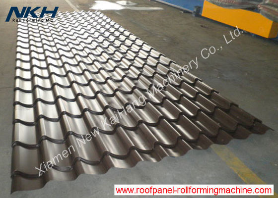 European Type Roof Tile Roll Forming Machine For Hydraulic Tile Pressing