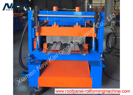 PLC Control Floor Deck Roll Forming Machine For 75mm Rib Decking Profile