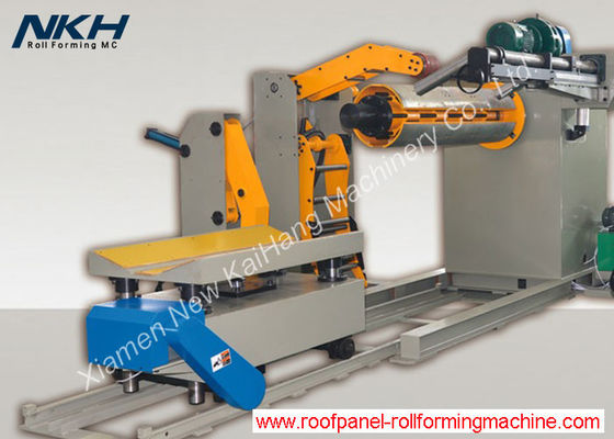 kaufen Stahl schnitt zu Längen-Maschinen-schwere Kapazität hydraulischem decoiler mit Spulen-Auto/Wagen online manufacture