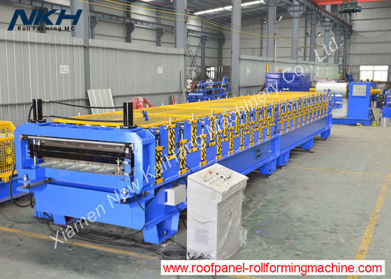 kaufen Metallstahldach-Blatt-Rolle, die Maschine, doppelstöckige Rolle bildet Maschine bildet online manufacture
