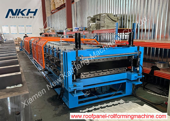 Doppelrollformmaschine Doppelschicht-Rollformmaschine Eine Maschine mit zwei Profilen
