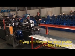 Rollenformmaschine mit Fliegenschnitt 60 mpm für Stütz-/Kanal-/Battenprofil