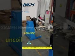 Automatische C-Purlin-Rollformmaschine mit Stapler